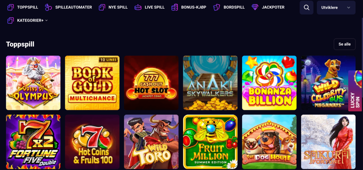 lucky7even casino casinospill