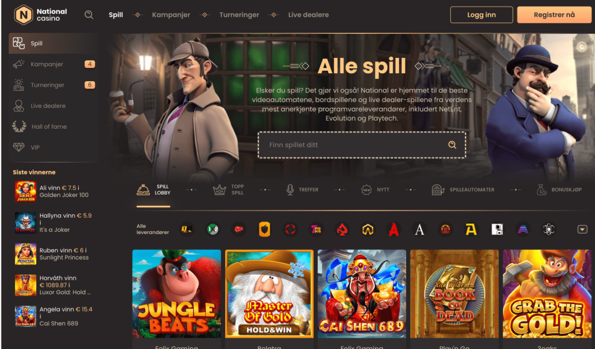 national casino alle spill 