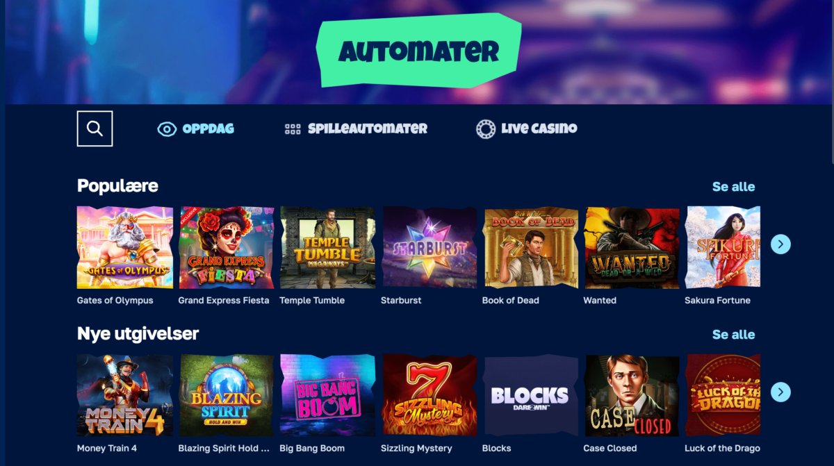 Arctic casino casinospill automater