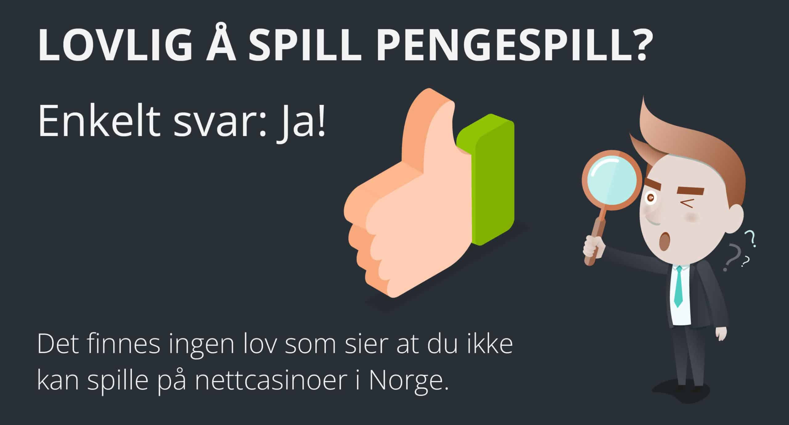 lovlig å spille pengespill i norge forklart