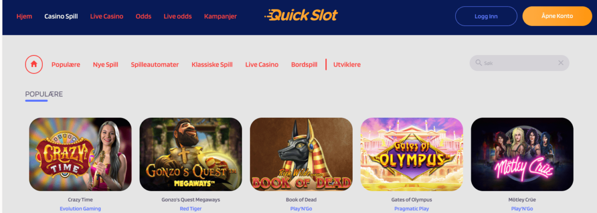 Quickslot Casinspill