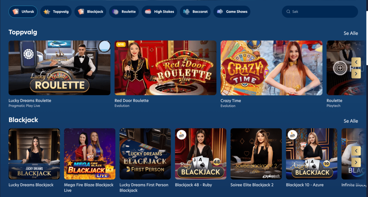 lucky dreams live casino