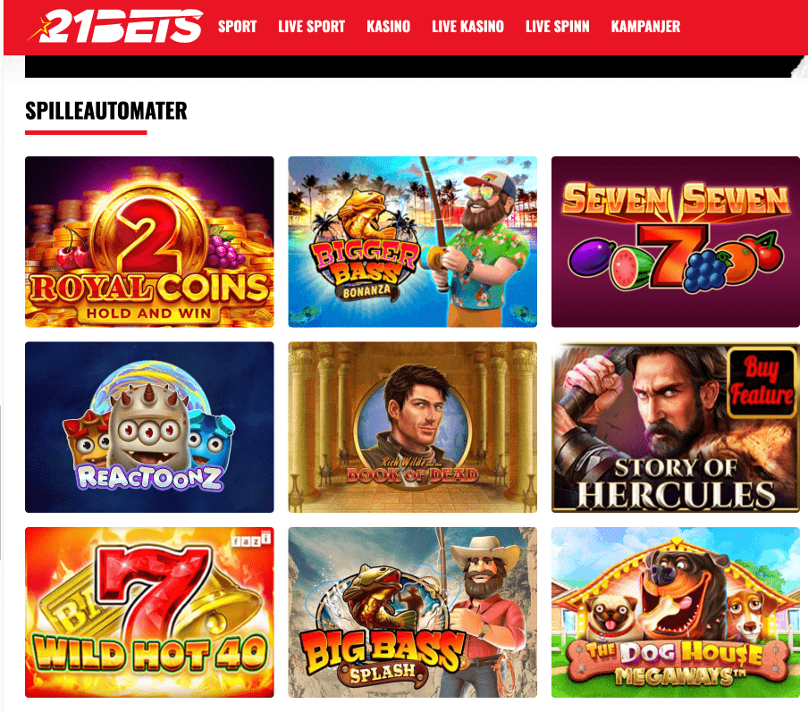 21bets spillutvalg