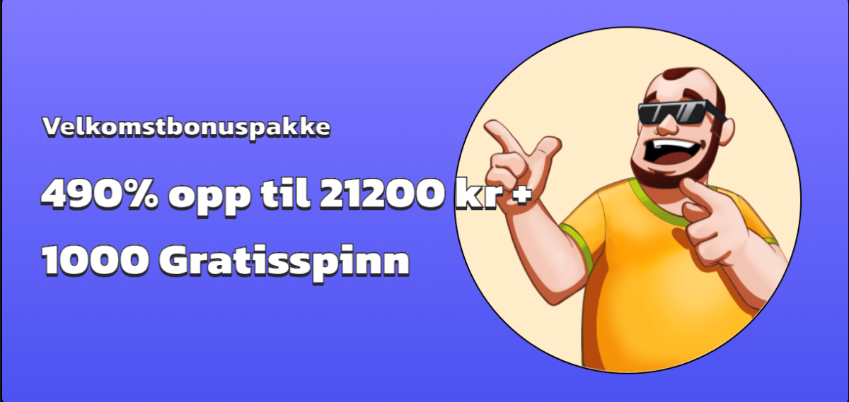 velkomstbonus 1 spinsbro